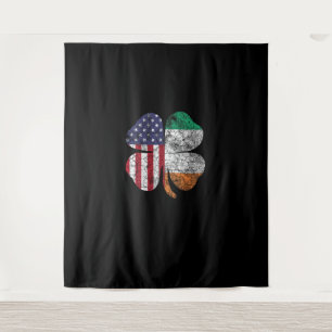Irish American Flag Ireland Flag ST PATRICKS DAG Wandteppich