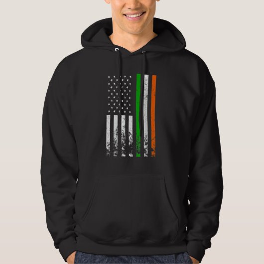 Irish American Flag Ireland Flag ST PATRICKS DAY G Hoodie (Vorderseite)