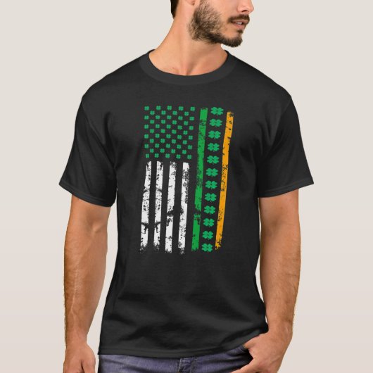 Irish American Flag Ireland Flag St Patricks Day L T-Shirt (Vorderseite)