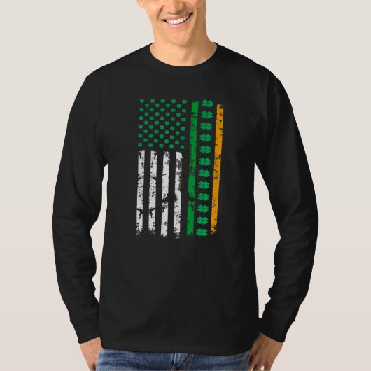 Irish American Flag Ireland Flag St Patricks Day L T-Shirt (Vorderseite)
