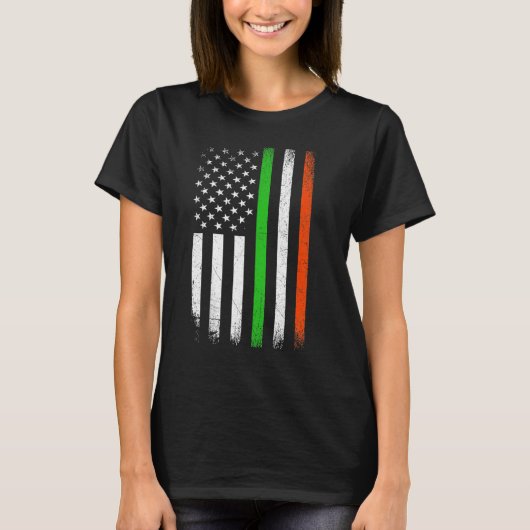 Irish American Flag Ireland Flag ST PATRICKS DAY L T-Shirt (Vorderseite)