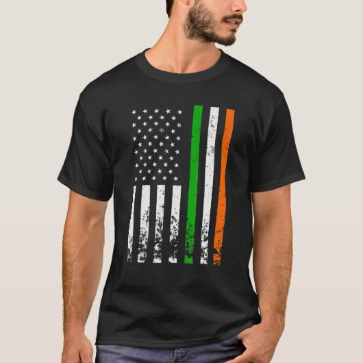 Irish American Flag Ireland Flag St Patricks Day M T-Shirt (Vorderseite)