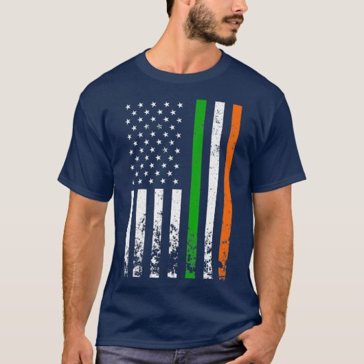 Irish American Flag Ireland Flag ST PATRICKS DAY T-Shirt (Vorderseite)
