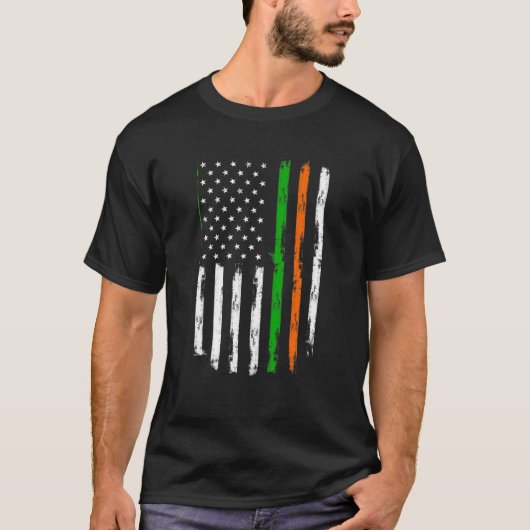 Irish American Flag Ireland Flag St Patricks Day T-Shirt (Vorderseite)