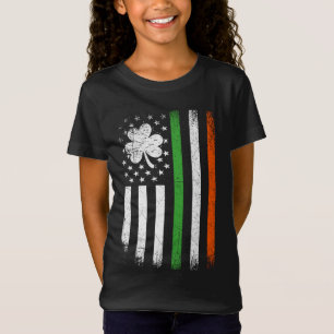Irish American Flag Ireland Kleeblatt Flag St Patr T-Shirt