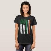 Irish American Flag Ireland St Patrick's Day Funny T-Shirt (Vorne ganz)