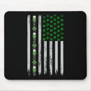 Irish-American-Flag Irland-Flag St. Patricks-Tag G Mousepad