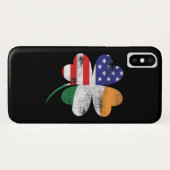 IRISH AMERICAN FLAG Irland Kleeblatt Case-Mate iPhone Hülle (Rückseite (Horizontal))