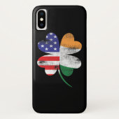 IRISH AMERICAN FLAG Irland Kleeblatt Case-Mate iPhone Hülle (Rückseite)