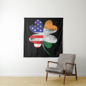 IRISH AMERICAN FLAG Irland Kleeblatt Wandteppich (Beispiel)