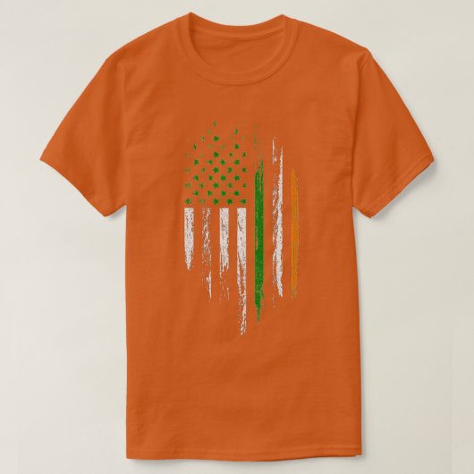 Irish American Flag Irland Prix St Patricks Day T-Shirt (Design vorne)
