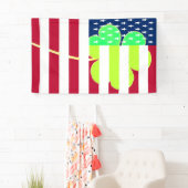 Irish American Flag Kleeblatt Clover St. Patrick Banner (Insitu)