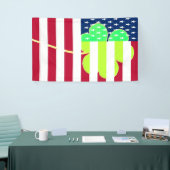 Irish American Flag Kleeblatt Clover St. Patrick Banner (Messeveranstaltung)