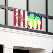 Irish American Flag Kleeblatt Clover St. Patrick Banner (Äußeres Gebäude)