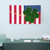 Irish American Flag Kleeblatt Clover St. Patrick Banner (Messeveranstaltung)