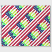 Irish American Flag Kleeblatt Clover St. Patrick Geschenkpapier (Flach)