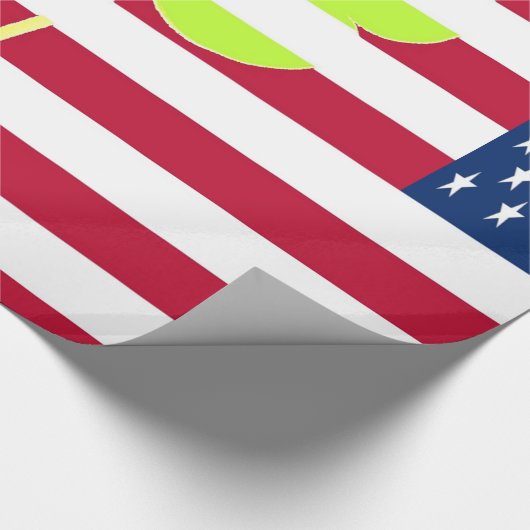 Irish American Flag Kleeblatt Clover St. Patrick Geschenkpapier (Ecke)