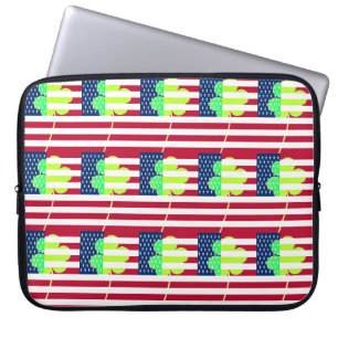 Irish American Flag Kleeblatt Clover St. Patrick Laptopschutzhülle