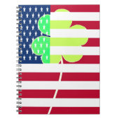 Irish American Flag Kleeblatt Clover St. Patrick Notizblock (Vorderseite)