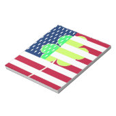 Irish American Flag Kleeblatt Clover St. Patrick Notizblock (Rotiert)