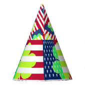 Irish American Flag Kleeblatt Clover St. Patrick Partyhütchen (Rückseite)