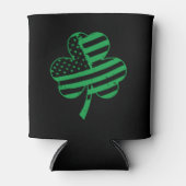 Irish American Flag Kleeblatt for Dosenkühler (Vorderseite)