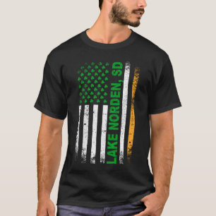 Irish American Flag LAKE NORDEN, SD T-Shirt
