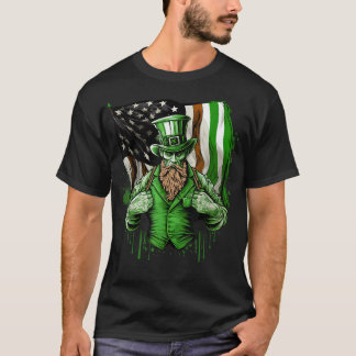 Irish American Flag Lincoln St T-Shirt