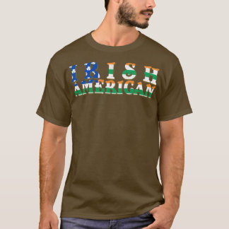 Irish American Flag mit irischen Flaggenfarben T-Shirt