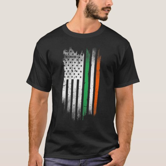 Irish American flag Patrick's day cool Ireland fla T-Shirt (Vorderseite)