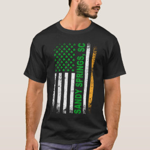 Irish American Flag SANDY SPRINGS, SC T-Shirt