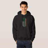 Irish American flag Shamrock Patrick's day Ireland Hoodie (Vorne ganz)