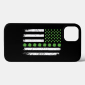 Irish American Flag St Patrick s Day Kleeblatt T-S Case-Mate iPhone Hülle (Rückseite (Horizontal))