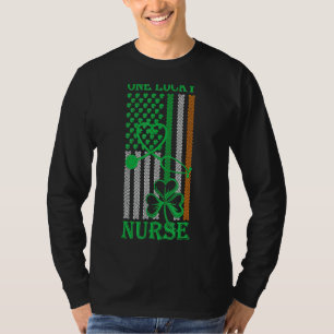 Irish American Flag St Patrick S Day One Lucky Nu T-Shirt