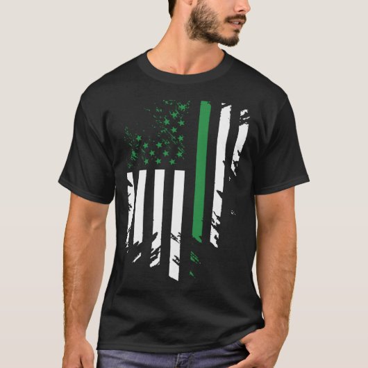Irish American Flag St Patrick s Day T-Shirt (Vorderseite)