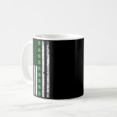 Irish American Flag St. Patrick's Day Shamrock Kaffeetasse (Vorderseite Links)