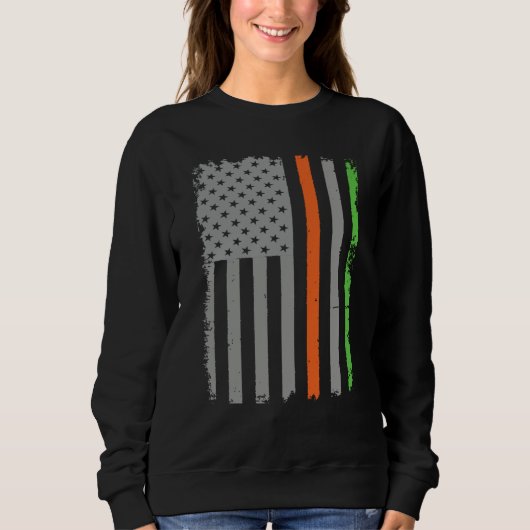 Irish American Flag Sweatshirt (Vorderseite)