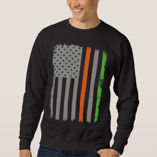 Irish American Flag Sweatshirt (Vorderseite)