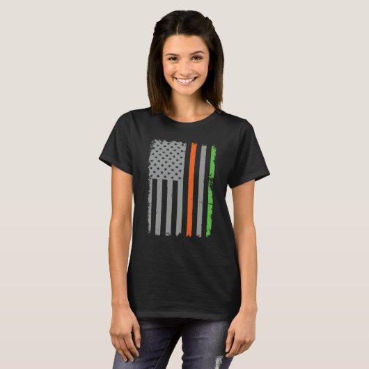 Irish American Flag T-Shirt (Vorne ganz)