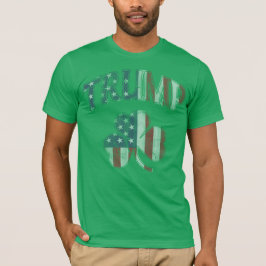 Irish American Flag Trump Kleeblatt 2016 T-Shirt