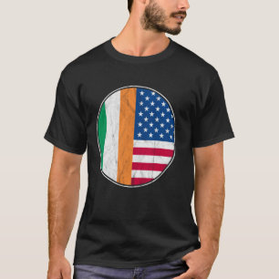 Irish American Flagge - Irland USA Heritage abgenu T-Shirt