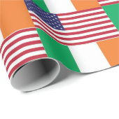 IRISH AMERICAN FLAGS GESCHENKPAPIER (Rolleneckpunkt)