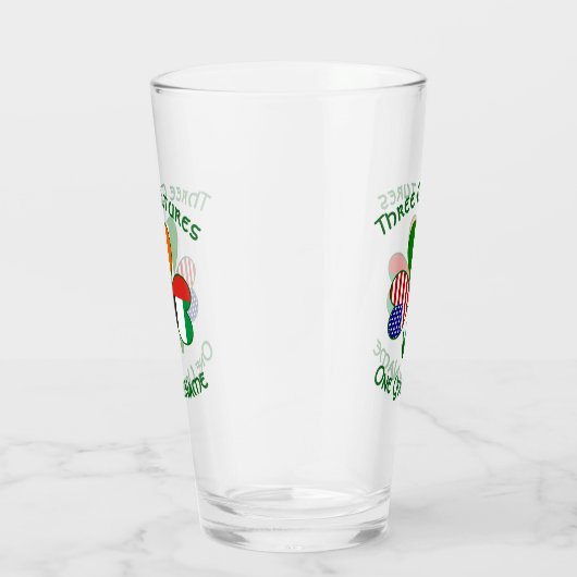 Irish American Flags Kleeblatt der Vereinigten Ara Glas (Rechts)