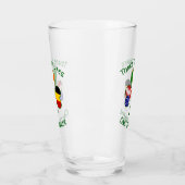 Irish American Flags Kleeblatt Personalisiert Glas (Links)