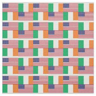 IRISH AMERICAN FLAGS Stolzes Erbe Stoff