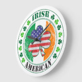 Irish American Große Wanduhr (Winkel)