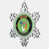 Irish American Harp Christmas Tree Ornament (Rechts)
