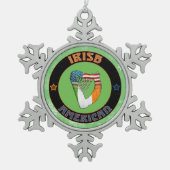 Irish American Harp Christmas Tree Ornament (Vorderseite)