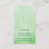 Irish American Harp Custom Business Cards Visitenkarte (Rückseite)