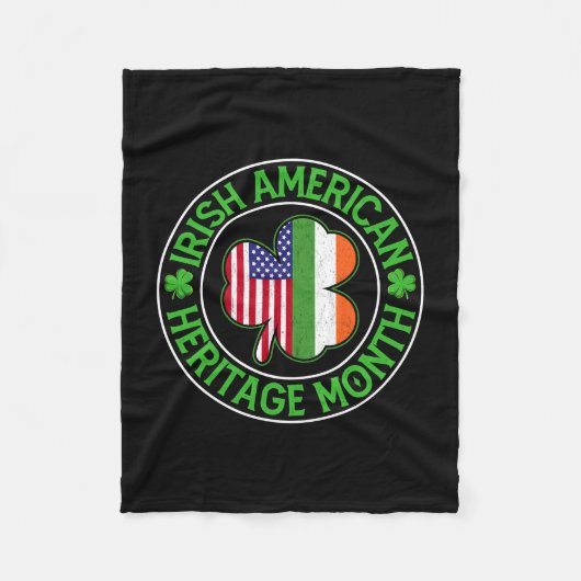 Irish American Heritage Month Fleecedecke (Vorderseite)